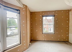 Cold external walls Insulated Internally with wood fibre Insulation